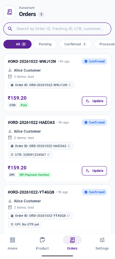 Biltrex Commerce Orders
